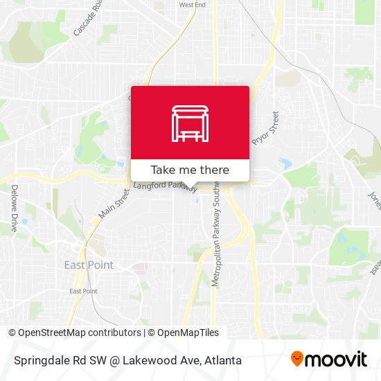 Mapa de Springdale Rd SW @ Lakewood Ave