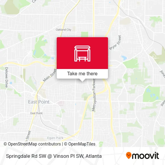 Mapa de Springdale Rd SW @ Vinson Pl SW