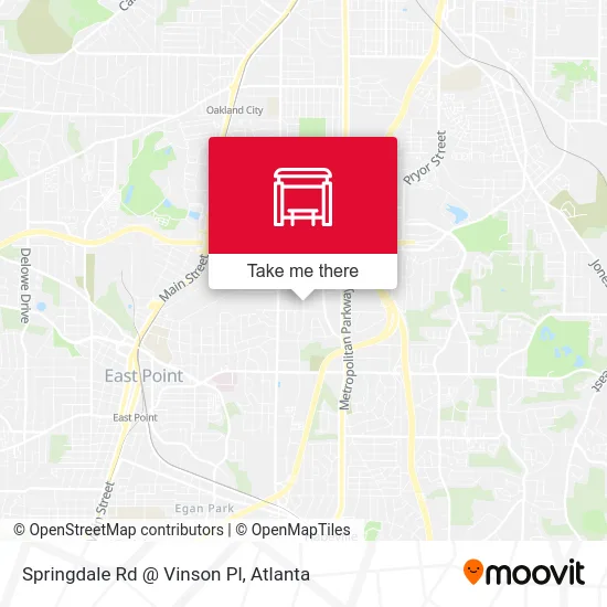 Mapa de Springdale Rd @ Vinson Pl