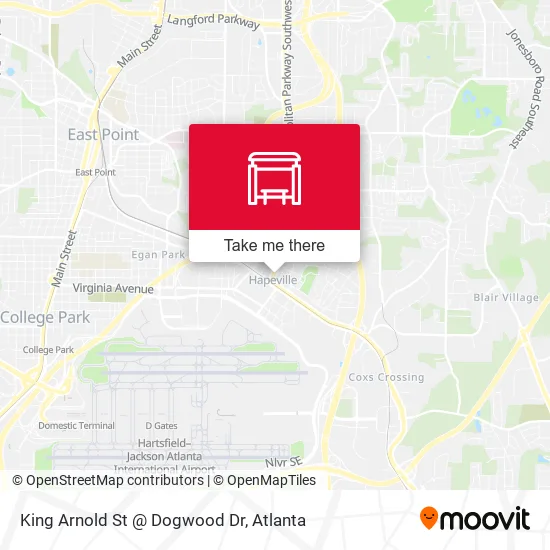 Mapa de King Arnold St @ Dogwood Dr