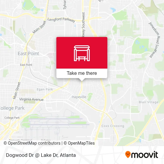 Dogwood Dr @ Lake Dr map