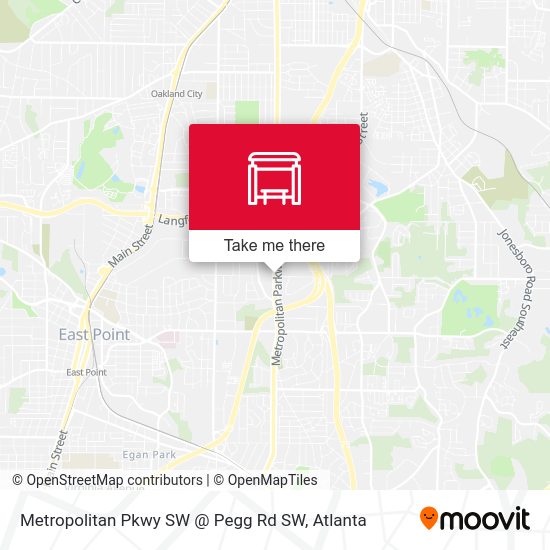 Metropolitan Pkwy SW @ Pegg Rd SW map