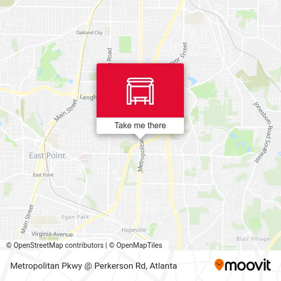 Mapa de Metropolitan Pkwy @ Perkerson Rd