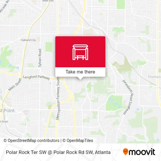 Polar Rock Ter SW @ Polar Rock Rd SW map