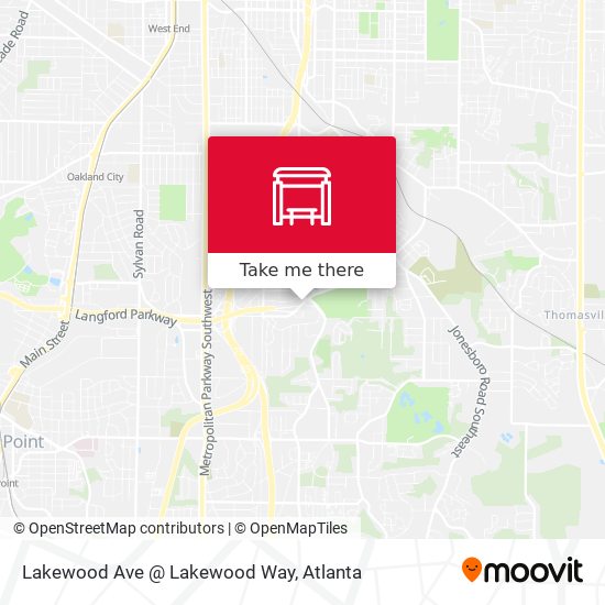 Mapa de Lakewood Ave @ Lakewood Way