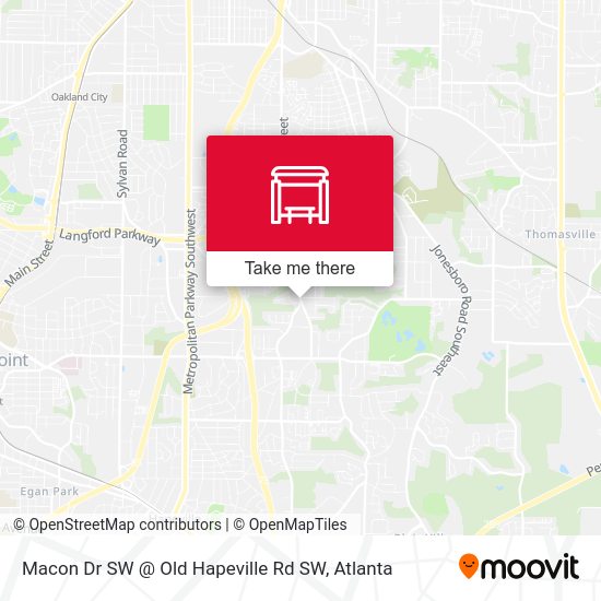 Macon Dr SW @ Old Hapeville Rd SW map
