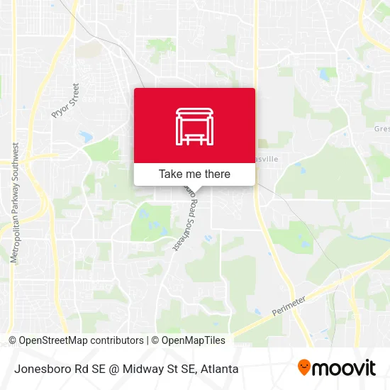 Mapa de Jonesboro Rd SE @ Midway St SE
