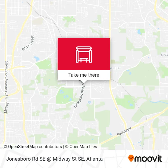 Mapa de Jonesboro Rd SE @ Midway St SE