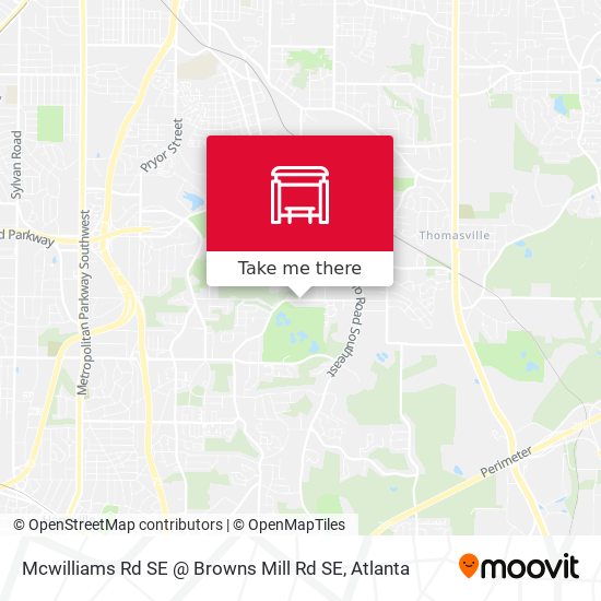 Mcwilliams Rd SE @ Browns Mill Rd SE map
