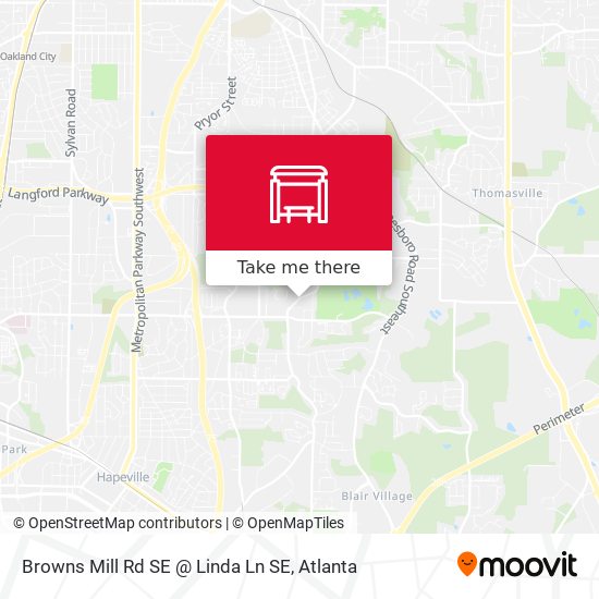 Mapa de Browns Mill Rd SE @ Linda Ln SE