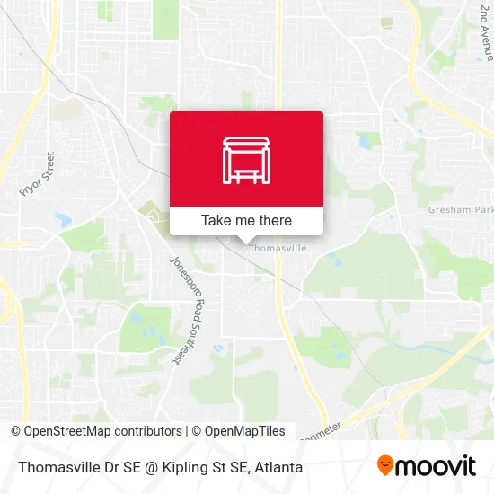 Thomasville Dr SE @ Kipling St SE map