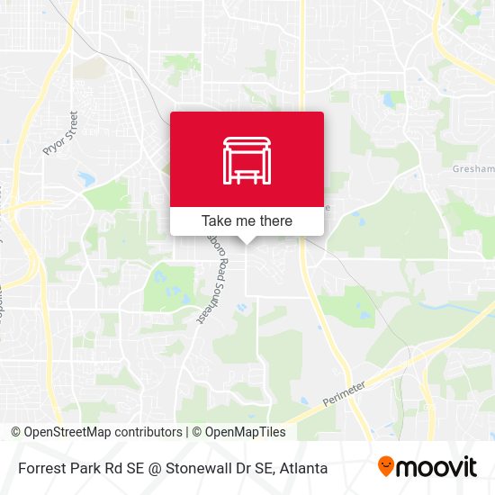 Mapa de Forrest Park Rd SE @ Stonewall Dr SE