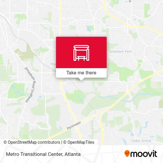 Mapa de Metro Transitional Center
