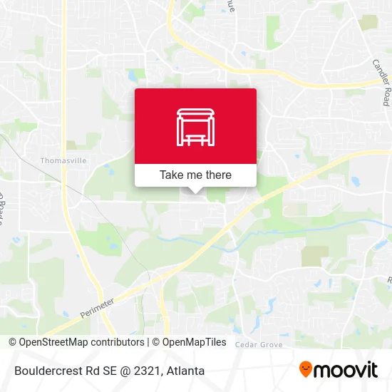 Mapa de Bouldercrest Rd SE @ 2321