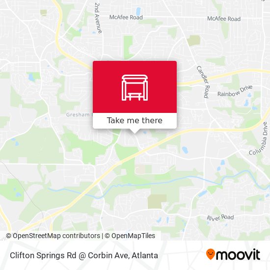 Clifton Springs Rd @ Corbin Ave map