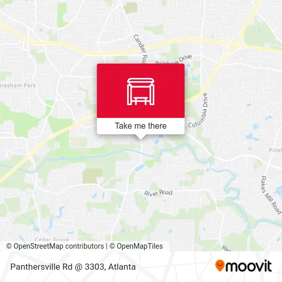 Mapa de Panthersville Rd @ 3303