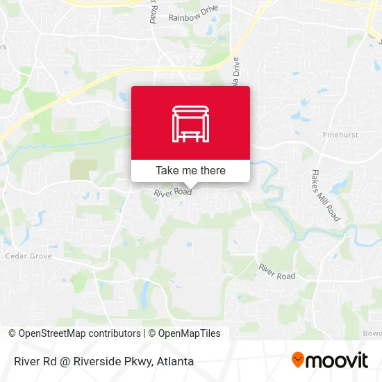 River Rd @ Riverside Pkwy map