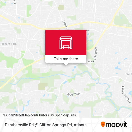 Mapa de Panthersville Rd @ Clifton Springs Rd