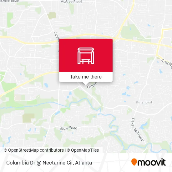 Columbia Dr @ Nectarine Cir map