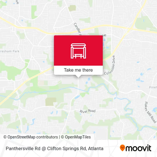 Mapa de Panthersville Rd @ Clifton Springs Rd