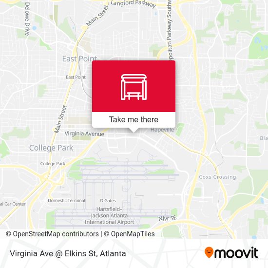 Mapa de Virginia Ave @ Elkins St
