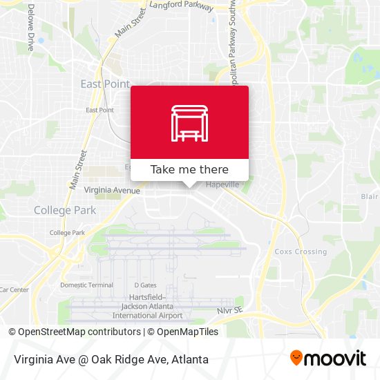 Virginia Ave @ Oak Ridge Ave map