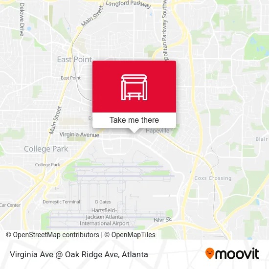 Mapa de Virginia Ave @ Oak Ridge Ave