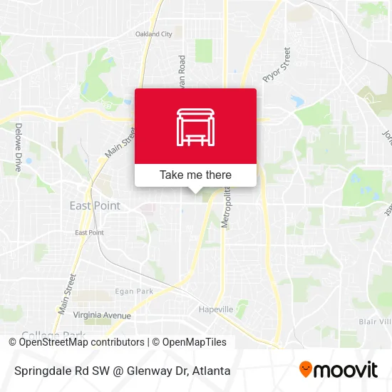 Springdale Rd SW @ Glenway Dr map