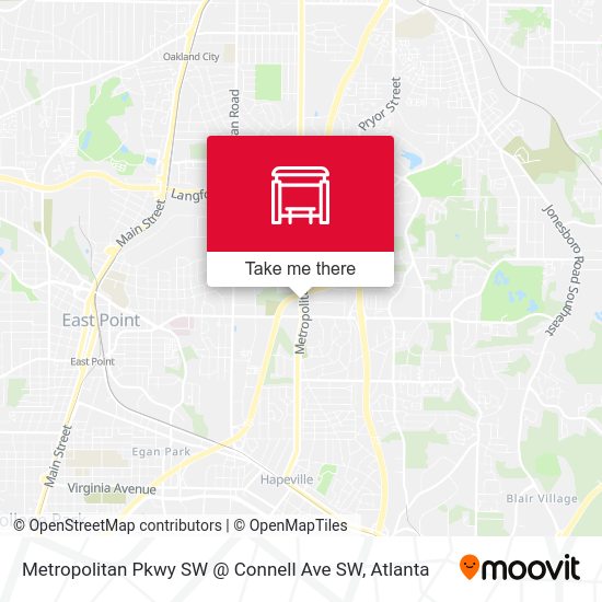 Mapa de Metropolitan Pkwy SW @ Connell Ave SW