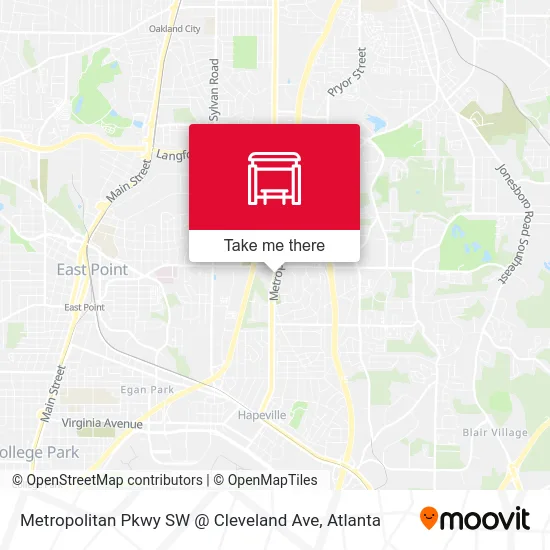 Mapa de Metropolitan Pkwy SW @ Cleveland Ave