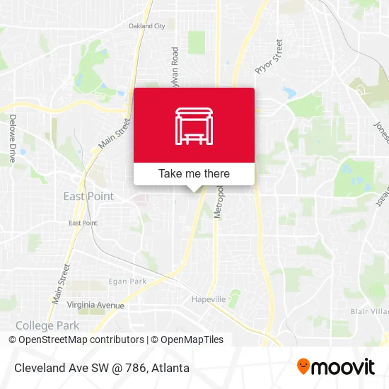 Mapa de Cleveland Ave SW @ 786