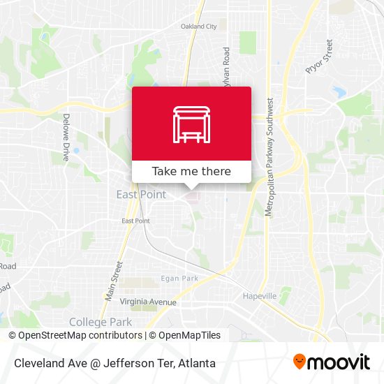 Cleveland Ave @ Jefferson Ter map