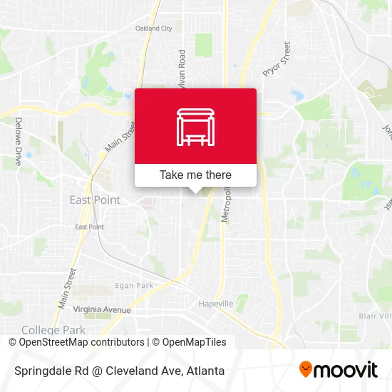 Mapa de Springdale Rd @ Cleveland Ave