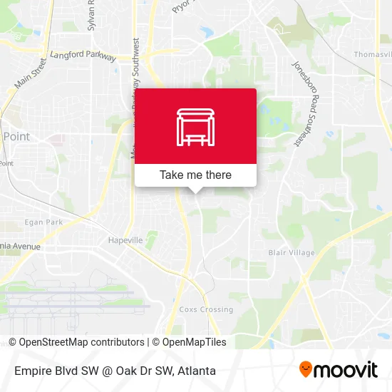 Mapa de Empire Blvd SW @ Oak Dr SW