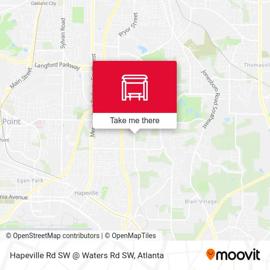 Mapa de Hapeville Rd SW @ Waters Rd SW