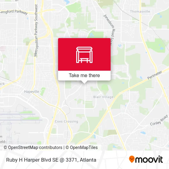 Mapa de Ruby H Harper Blvd SE @ 3371
