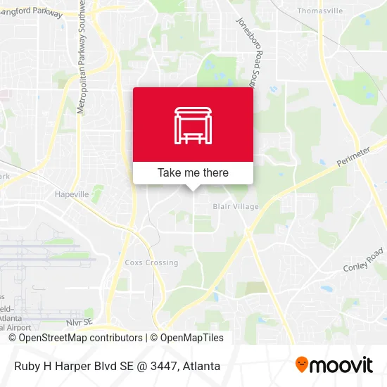 Mapa de Ruby H Harper Blvd SE @ 3447