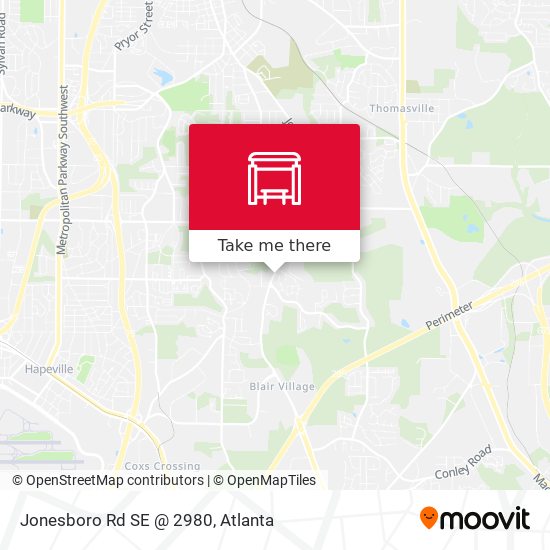 Mapa de Jonesboro Rd SE @ 2980
