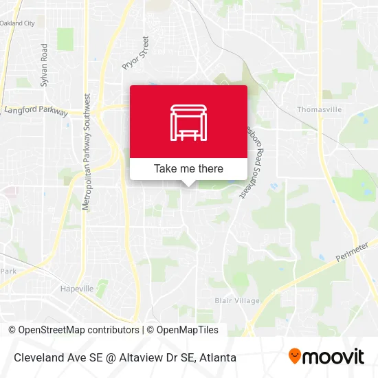 Mapa de Cleveland Ave SE @ Altaview Dr SE
