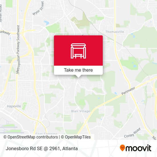 Mapa de Jonesboro Rd SE @ 2961