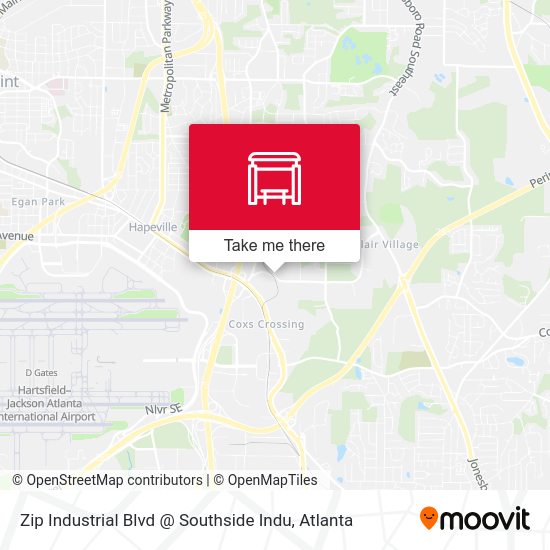 Zip Industrial Blvd@Southside Indu map