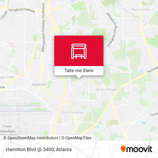 Mapa de Hamilton Blvd @ 3400
