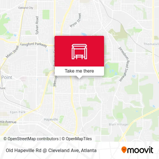 Old Hapeville Rd @ Cleveland Ave map