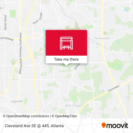 Mapa de Cleveland Ave SE @ 445