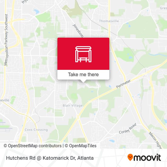 Mapa de Hutchens Rd @ Katomarick Dr