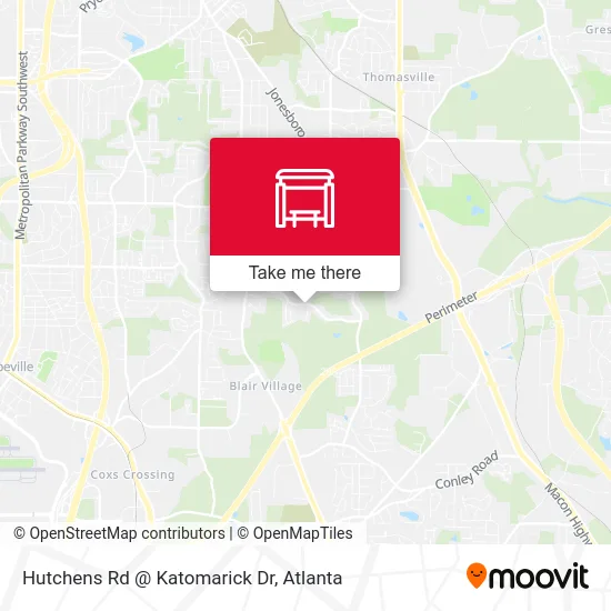 Mapa de Hutchens Rd @ Katomarick Dr