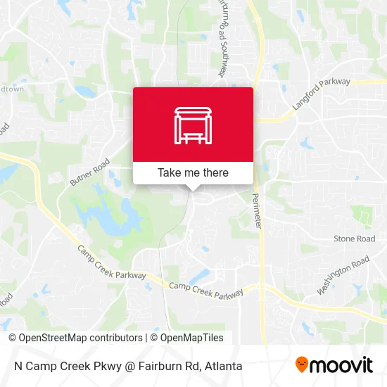 N Camp Creek Pkwy @ Fairburn Rd map