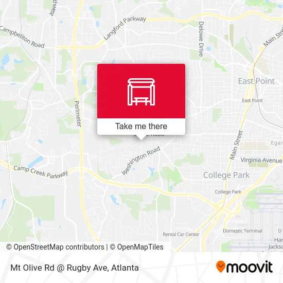 Mapa de Mt Olive Rd @ Rugby Ave