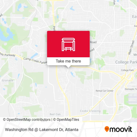 Washington Rd @ Lakemont Dr map