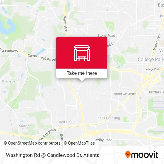 Mapa de Washington Rd @ Candlewood Dr